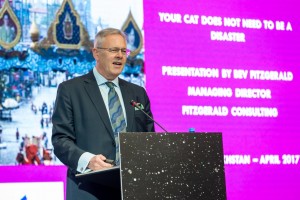 Bev delivers his keynote speech in Kazakhstan