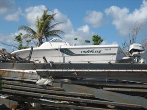 Hurricane Dorian displaces boat