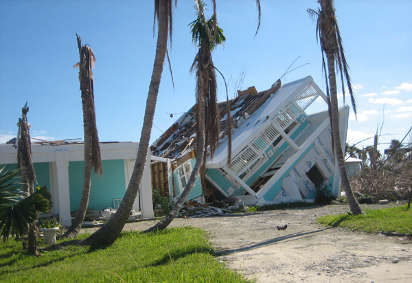 Hurricane in the Bahamas
